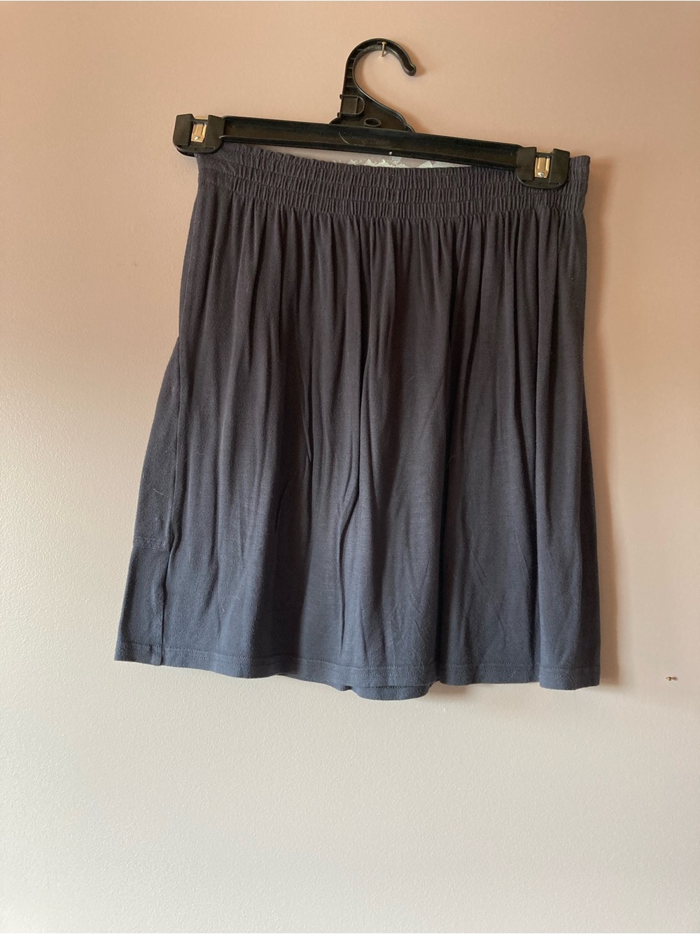Talula Black Elastic-Waist Mini Skirt